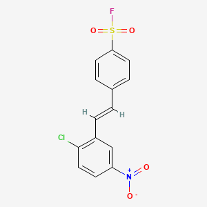 4-(2-Chloro-5-nitrostyryl)benzene-1-sulfonyl fluoride