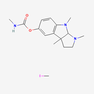 molecular formula C16H24IN3O2 B13348282 (3,4,8b-trimethyl-2,3a-dihydro-1H-pyrrolo[2,3-b]indol-7-yl) N-methylcarbamate;iodomethane 