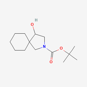 molecular formula C14H25NO3 B13348304 tert-Butyl 4-hydroxy-2-azaspiro[4.5]decane-2-carboxylate 