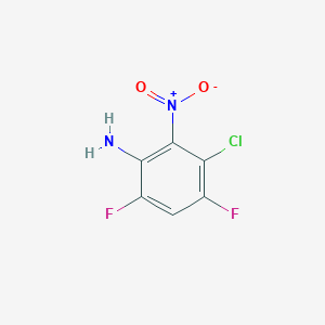 molecular formula C6H3ClF2N2O2 B13348312 3-Chloro-4,6-difluoro-2-nitroaniline 