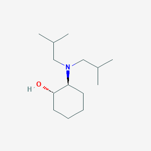 molecular formula C14H29NO B13348327 (1S,2S)-2-(Diisobutylamino)cyclohexan-1-ol 