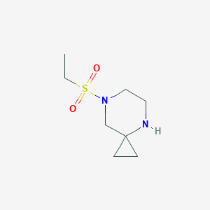 molecular formula C8H16N2O2S B13348361 7-(Ethylsulfonyl)-4,7-diazaspiro[2.5]octane 