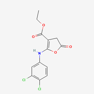 Ethyl 2-((3,4-dichlorophenyl)amino)-5-oxo-4,5-dihydrofuran-3-carboxylate