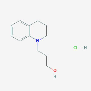 molecular formula C12H18ClNO B13348391 3-(3,4-Dihydroquinolin-1(2H)-yl)propan-1-ol hydrochloride CAS No. 89316-66-5