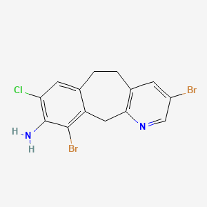 3,10-Dibromo-8-chloro-6,11-dihydro-5H-benzo[5,6]cyclohepta[1,2-b]pyridin-9-amine