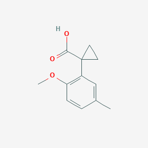 1-(2-Methoxy-5-methylphenyl)cyclopropane-1-carboxylic acid