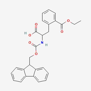 2-((((9H-Fluoren-9-yl)methoxy)carbonyl)amino)-3-(2-(ethoxycarbonyl)phenyl)propanoic acid