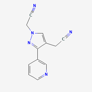 2,2'-(3-(pyridin-3-yl)-1H-pyrazole-1,4-diyl)diacetonitrile