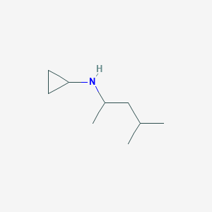 N-(4-methylpentan-2-yl)cyclopropanamine