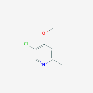 molecular formula C7H8ClNO B13348475 5-Chloro-4-methoxy-2-methylpyridine 