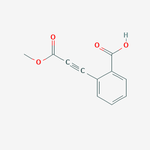 molecular formula C11H8O4 B13348477 2-(3-Methoxy-3-oxoprop-1-yn-1-yl)benzoic acid 