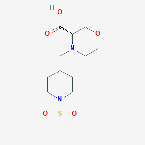 (S)-4-((1-(Methylsulfonyl)piperidin-4-yl)methyl)morpholine-3-carboxylic acid