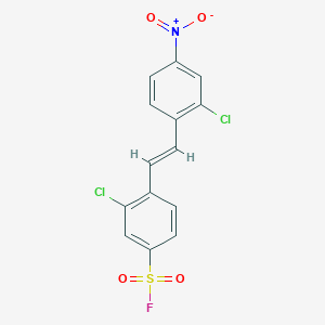 3-Chloro-4-(2-chloro-4-nitrostyryl)benzene-1-sulfonyl fluoride