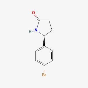 (S)-5-(4-Bromophenyl)pyrrolidin-2-one