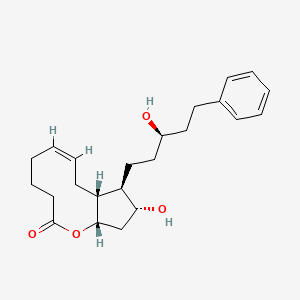 (8AR,9R,10R,11aS,Z)-10-hydroxy-9-((R)-3-hydroxy-5-phenylpentyl)-4,5,8,8a,9,10,11,11a-octahydrocyclopenta[b]oxecin-2(3H)-one