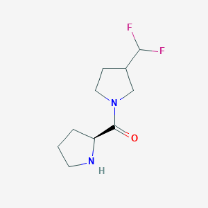 molecular formula C10H16F2N2O B13348565 1-(L-Prolyl)-3-(difluoromethyl)pyrrolidine 