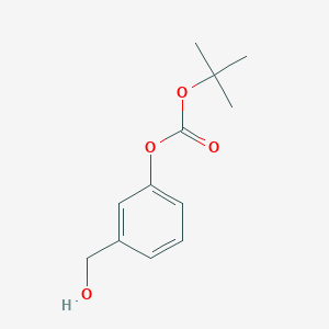 molecular formula C12H16O4 B13348579 tert-Butyl [3-(Hydroxymethyl)phenyl] Carbonate 