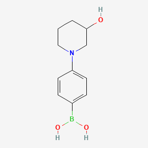 (4-(3-Hydroxypiperidin-1-yl)phenyl)boronic acid