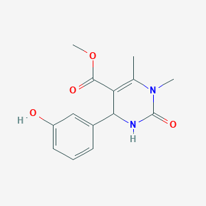 molecular formula C14H16N2O4 B1334863 4-(3-羟基苯基)-1,6-二甲基-2-氧代-1,2,3,4-四氢嘧啶-5-甲酸甲酯 CAS No. 301319-88-0
