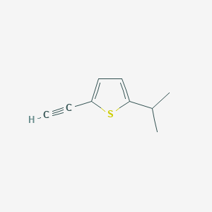 molecular formula C9H10S B13348645 2-Ethynyl-5-isopropylthiophene 