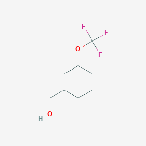 molecular formula C8H13F3O2 B13348646 [3-(Trifluoromethoxy)cyclohexyl]methanol 