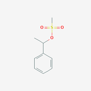 molecular formula C9H12O3S B13348654 1-Phenylethyl methanesulfonate 