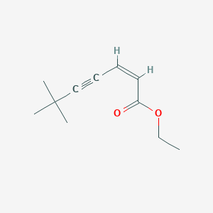 molecular formula C11H16O2 B13348661 Ethyl (Z)-6,6-dimethylhept-2-en-4-ynoate 