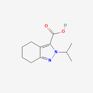 molecular formula C11H16N2O2 B13348666 2-isopropyl-4,5,6,7-tetrahydro-2H-indazole-3-carboxylic acid 