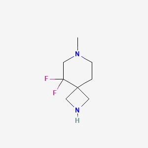 molecular formula C8H14F2N2 B13348683 5,5-Difluoro-7-methyl-2,7-diazaspiro[3.5]nonane 