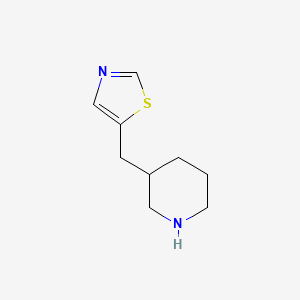 molecular formula C9H14N2S B13348695 5-(3-Piperidylmethyl)thiazole 