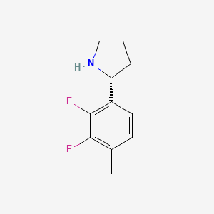 molecular formula C11H13F2N B13348703 (R)-2-(2,3-Difluoro-4-methylphenyl)pyrrolidine 