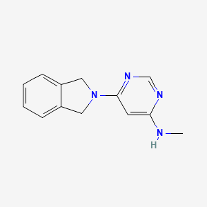 molecular formula C13H14N4 B13348716 6-(isoindolin-2-yl)-N-methylpyrimidin-4-amine 