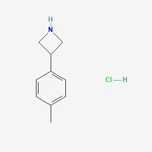 molecular formula C10H14ClN B13348762 3-(p-Tolyl)azetidine hydrochloride CAS No. 7606-36-2