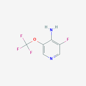 molecular formula C6H4F4N2O B13348769 3-Fluoro-5-(trifluoromethoxy)pyridin-4-amine 