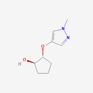 (1R,2R)-2-((1-Methyl-1H-pyrazol-4-yl)oxy)cyclopentan-1-ol