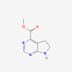 Methyl 6,7-dihydro-5H-pyrrolo[2,3-d]pyrimidine-4-carboxylate