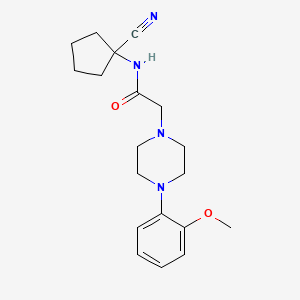 molecular formula C19H26N4O2 B13348784 N-(1-cyanocyclopentyl)-2-[4-(2-methoxyphenyl)piperazin-1-yl]acetamide 