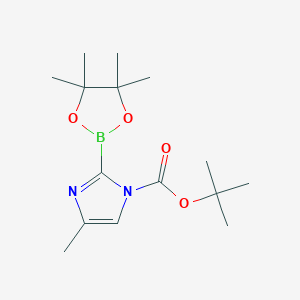 Tert-butyl 4-methyl-2-(4,4,5,5-tetramethyl-1,3,2-dioxaborolan-2-YL)-imidazole-1-carboxylate