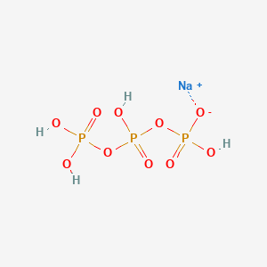 molecular formula H4NaO10P3 B13348808 sodium;[hydroxy(phosphonooxy)phosphoryl] hydrogen phosphate 