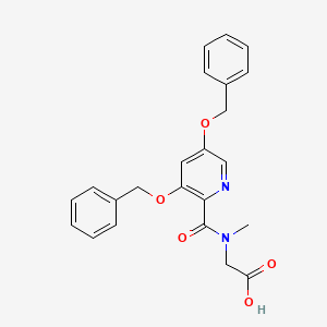 molecular formula C23H22N2O5 B13348831 Methyl (3,5-bis(benzyloxy)picolinoyl)glycinate 