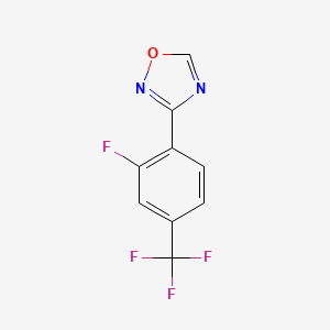 3-(2-Fluoro-4-(trifluoromethyl)phenyl)-1,2,4-oxadiazole