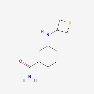 3-(Thietan-3-ylamino)cyclohexane-1-carboxamide