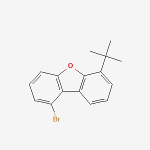 molecular formula C16H15BrO B13348900 1-Bromo-6-(tert-butyl)dibenzo[b,d]furan 