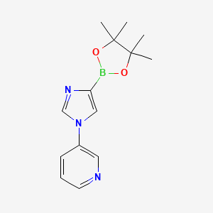 3-(4-(4,4,5,5-Tetramethyl-1,3,2-dioxaborolan-2-yl)-1H-imidazol-1-yl)pyridine