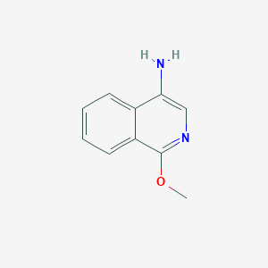 molecular formula C10H10N2O B13348991 1-Methoxyisoquinolin-4-amine 