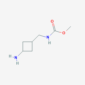 molecular formula C7H14N2O2 B13348996 Methyl ((3-aminocyclobutyl)methyl)carbamate 