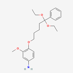 4-((5,5-Diethoxy-5-phenylpentyl)oxy)-3-methoxyaniline