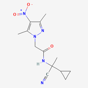 N-(1-cyano-1-cyclopropylethyl)-2-(3,5-dimethyl-4-nitro-1H-pyrazol-1-yl)acetamide