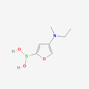 molecular formula C7H12BNO3 B13349064 (4-(Ethyl(methyl)amino)furan-2-yl)boronic acid 