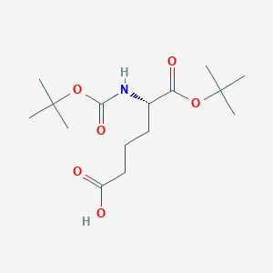 (S)-6-(tert-Butoxy)-5-((tert-butoxycarbonyl)amino)-6-oxohexanoic acid